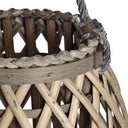 Large Wicker Bulbous Lantern