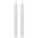 Luxe Collection Natural Glow S/ 2 White LED Dinner Candles