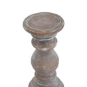 Siena Small Brown  Column Candle Holder