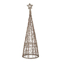 LED Wicker Christmas Tree With Star