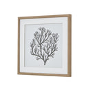 Atol Coral Art Mounted In Beaded Frame
