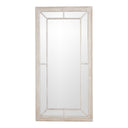 Large Washed Wood Framed Window Mirror