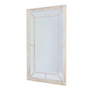 Washed Wood Framed Window Mirror