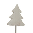 Large Whitewashed Rustic Tree On Stand