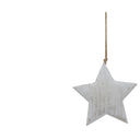 Large Whitewashed Rustic Hanging Star