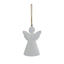 Large Whitewashed Rustic Hanging Angel