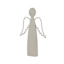 Large Whitewashed Rustic Standing Angel