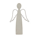 Large Whitewashed Rustic Standing Angel