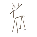 Rustic Metal Reindeer On Stand