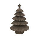 Large Rustic Metal Layered Tree With Star