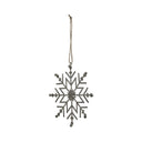 Rustic Hanging Ice Snowflake Decoration
