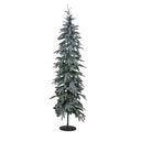 Slim Snowy Woodland Pre-Lit 200 Led Christmas Tree