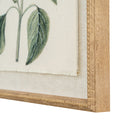 Flora & Fauna Collection Salvia On Linen In Beaded Frame