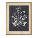 Flora & Fauna Collection Grove On Linen In Beaded Frame
