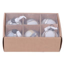 Silver Ombre Set Of 6 Baubles