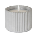 Luxe Collection Natural Glow Chalk Ribbed Medium Led Candle
