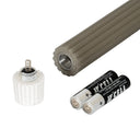 Luxe Collection Natural Glow Grey  Ribbed Taper Candles