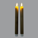 Luxe Collection Natural Glow Sage  Ribbed Taper Candles