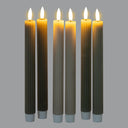 Luxe Collection Natural Glow Sage  Ribbed Taper Candles