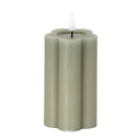 Luxe Collection Natural Glow 2.75x5 Grey Pillar LED Candle
