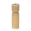 Luxe Collection Natural Glow 2.75x10 Stone Carved LED Candle