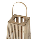 Medium Silo Wicker Lantern With Glass Holder