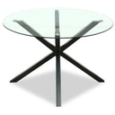 Monza Round Glass Dining Table