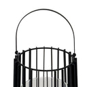 Lynk Large Lantern With Handle And Glass Candle Holder