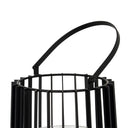 Lynk Medium Lantern With Handle And Glass Candle Holder