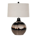 Sepia Shadows Table Lamp With Linen Shade