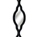 Black Quarterfoil Decorative Hanging Mirror