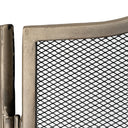 Antiqued Silver Fire Screen