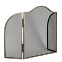 Antiqued Silver Fire Screen