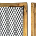 Antiqued Brass Large  Fire Screen