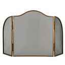 Antiqued Brass Fire Screen